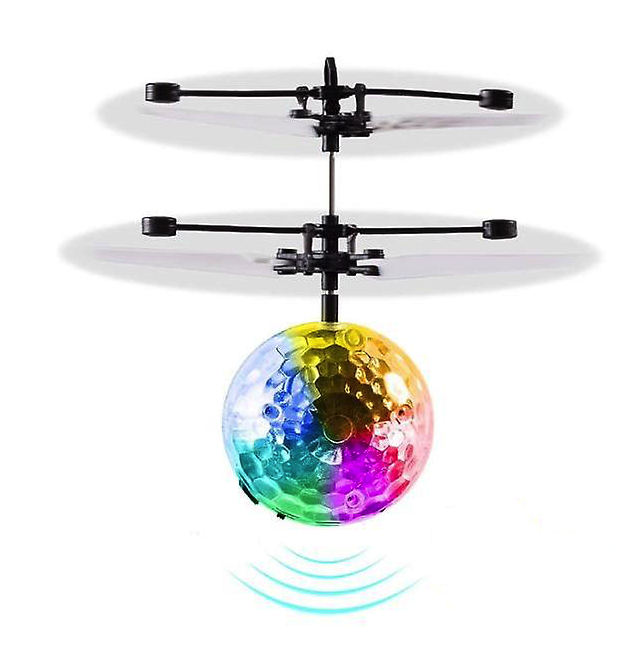 Minge zburatoare disco multicolora cu acumulator